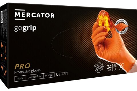 НИТРИЛ НЕСТЕРИЛНИ РЪКАВИЦИ - GOGRIP ORANGE
